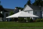 30'Wx30'Lx14'6"H white frame tent canopy